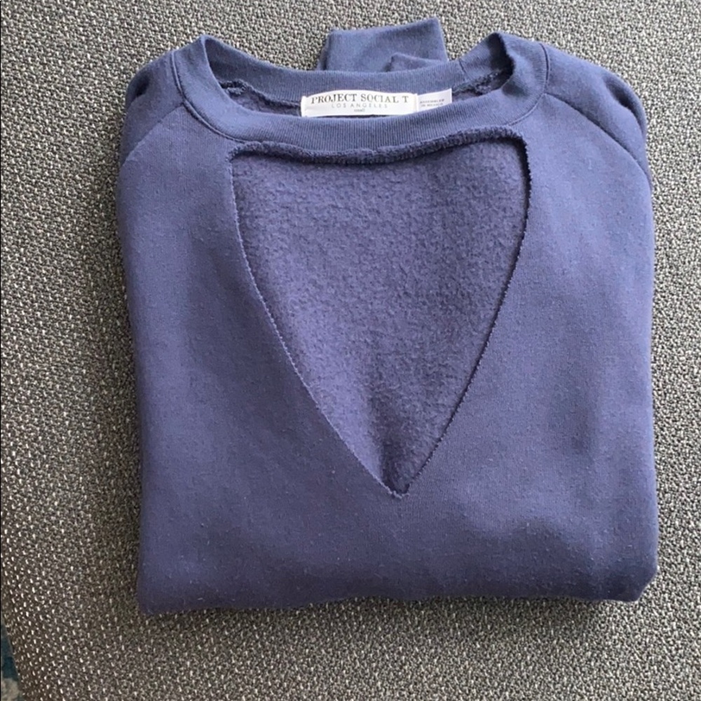 Project Social T keyhole sweatshirt